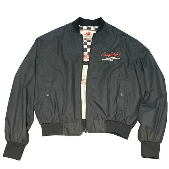 CHOKO DALE EARNHARDT 1994 winston cup black embroidered bomber jacket, size XL. - Picture 2 of 7